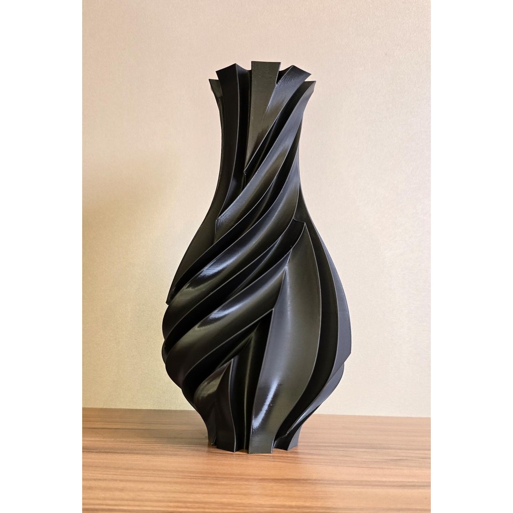 Vaso Decorativo Espiral Moderno 3D Design Escultural Elegante para Sala Mesa Decoração