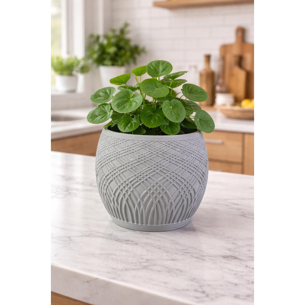 Vaso Decorativo Moderno Texturizado Design Elegante Cachepot 3D para Plantas e Flores